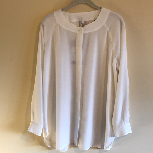 NWT CAbi Tuxedo Blouse - Picture 2 of 8